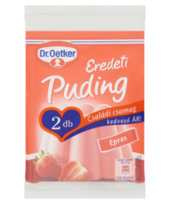 Dr. Oetker Strawberry Flavoured Pudding Powder (eper ízű pudingpor) 2 x 40 g