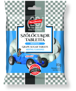Házisweets Dextrose tablets with menthol flavour (Mentolos szőlőcukor) 80 g