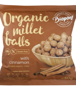 Biopont Organic Millet Balls with Cinnamon (Fahéjas kölesgolyó) 60 g