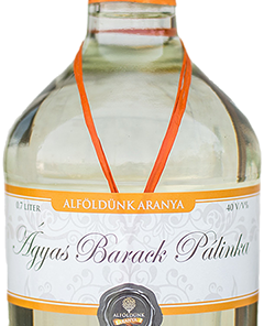Apricot Palinka on Fruit Bed (Ágyas barack pálinka) 40% 0,7 l Alföldünk Aranya