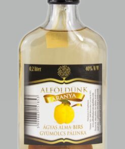 MINI - Quince – apple Pálinka (Ágyas birs-alma pálinka) 40% 0,2 l Alföldünk aranya