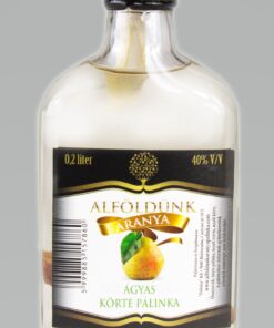 MINI - Pear Palinka on Fruit Bed (Ágyas körtepálinka) 40% 0,2 l Alföldünk aranya