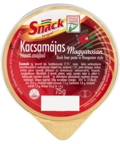 Duck Liver Paste in Hungarian Style (Kacsamájas magyarosan) 75 g Snack Szeged