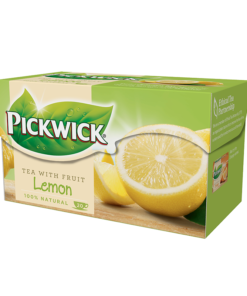 Lemon flavoured black tea with lemon peels (Citromízű fekete tea citromhéjjal) 20 x 1,5 g Pickwick