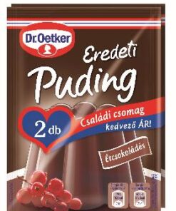Dr. Oetker Dark Chocolate Pudding Powder (Eredeti étcsokoládés pudingpor) 2 x 48 g