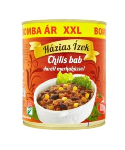 Házias Ízek Chili Bean with Minced Beef (Chilis bab, Bomba ár XXL) 800 g