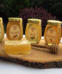 Honey, tea, coffee & cocoa powder