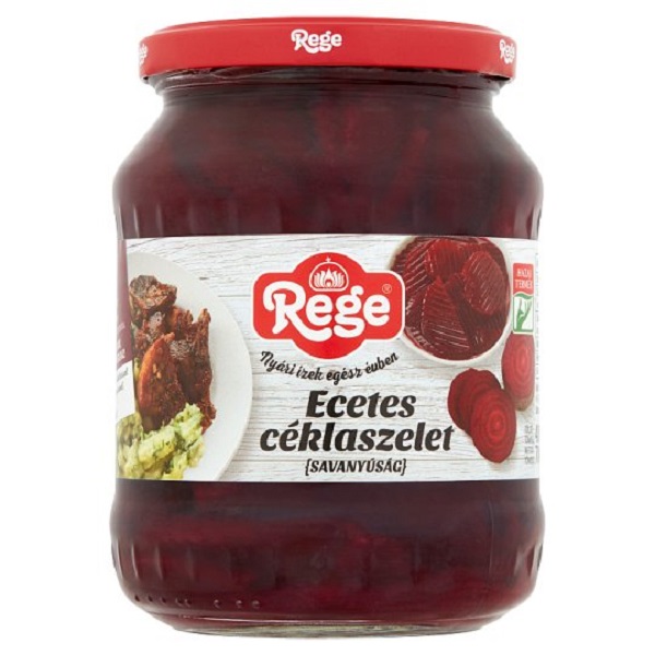 Pickled beetroot (Ecetes cékla) 680g/430g, CBA, Rege