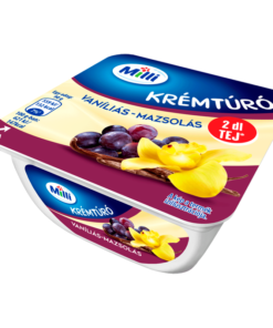 Creamy Cottage Cheese Dessert vanilla-raisin (Vaníliás-mazsolás krémtúró) 90g Milli 16/12