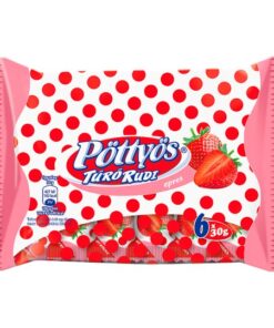 Pöttyös Dark Chocolate Coated Cottage Cheese Dessert with Strawberry(Túró Rudi, EPRES) 6 x 30 g (180g) 17/12