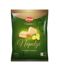 Urbán lemon flavored cream filled wafers (Citromos töltött ostya) 180 g