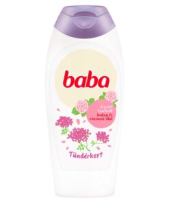 Refreshing Shower Gel with Elderberry and Rose Water Scent (Frissítő tusfürdő bodza és rózsavíz illattal) 400 ml Baba