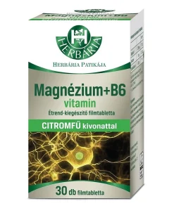 Magnesium + vitamin B6 tablets (Magnézium + B6-vitamin tabletta) 30 db Herbária