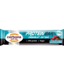 Dark chocolate-raspberry flavoured protein OAT bar - no sugar added (Étcsoki-málna ízű protein zabszelet) 40 g Cerbona