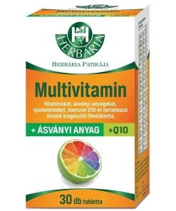 Multivitamin + Q10 + minerals tablets – 30db Herbária