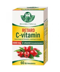 Vitamin C tablet with rosehip extract (Retard C-vitamin 1000 mg tabletta csipkebogyó kivonattal) 60 db Herbaria