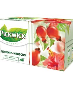Rosehip Tea with Hibiscus (csipkebogyó tea hibiszkusszal) 20 Tea Bags 50 g Pickwick