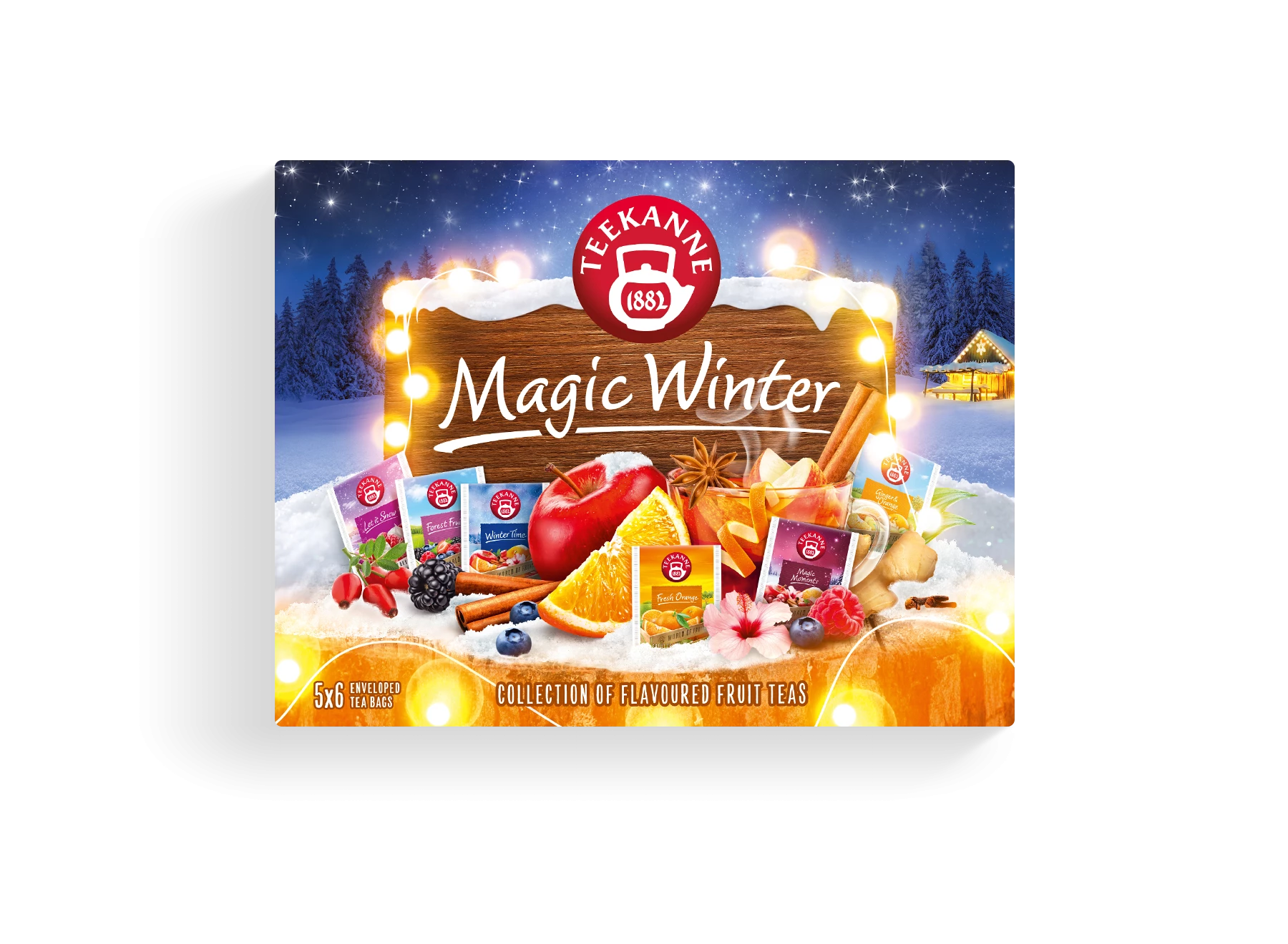 Teekanne – Magic winter tea válogatás (fruit tea selection) 73g, 6 x 5 tea bags