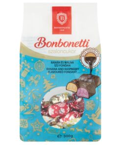 Bonbonetti banana and raspberry flavoured fondant (konzum szaloncukor) 280g