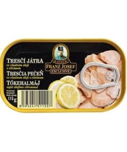 Cod liver with lemon 115g (Tőkehalmáj citrommal) 115g FJK
