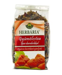 Herbaria Fruit tea with strawberry pulp (Gyümölcstea eper darabokkal, fóliás) 120g