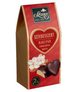 Szamos Heart Dessert Assortment of stuffed marzipan in standing box (Szívdesszert - sátordobozos) 130 g