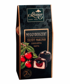 Szamos Marzipan Cherry Dessert with Chocolate Coating in standing box (Meggydesszert - sátordobozos) 125g