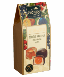 Szamos Marzipan Rose Dessert with Chocolate coating in standing box (Rózsadesszert - sátordobozos) 125g