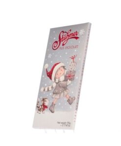 Stuhmer Christmas Milk chocolate (Karácsonyi tejcsoki tábla - Girl & gift) 90g