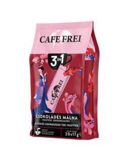 Cafe Frei - Raspberry-chocolate flavoured - 3in1 coffee (Málna-csokoládé ízesítésű - 3in1 kávé) 20x17g