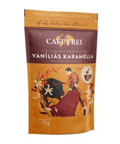 Cafe Frei - Caramel with vanilla - instant coffee (Vaníliás karamella - instant kávé) 75g