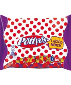 Lactose-free dark chocolate covered cottage cheese dessert (Laktózmentes étcskoládé bevonatos túró rudi) 6 x 51g Pöttyös 08/02