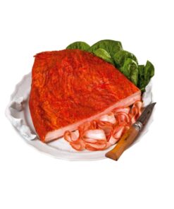 Transylvania smoked and cooked bacon with paprika (Füstölt-főtt paprikás Erdélyi szalonna) Palatin ~300g 08.05.2026.