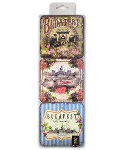 Budapest coaster set – drawn graphics (Pohár alátét) 6pcs