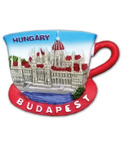 Fridge magnet – Coffee cup Budapest (Hűtőmágnes – Kávéscsésze)