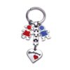 Keyring metal - boy-girl-heart (Fém kulcstartó)