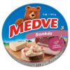 Medve Spreadable Processed Semi-Fat Cheese with Ham (Sonkás sajt) 140g (8 x 17,5g)