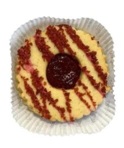 Shortbread Ring with Strawberry Jam (Epres linzer) 65g, Szamos (1 pc)
