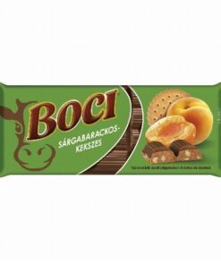Boci strawberry-cake flavoured milk chocolate (Sárgabarackos-kekszes tejcsokoládé) 100g