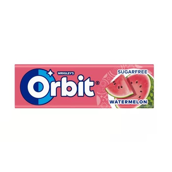 Watermelon Flavoured, Chewing Gum (Görögdinnye ízű drazsé rágógumi), Orbit 14 g